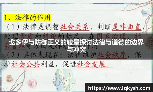 戈多伊与防御正义的较量探讨法律与道德的边界与冲突